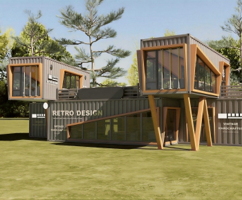 Modern Appearance Of Commercial Building-ID:235588074