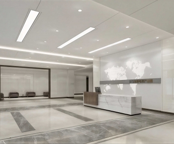 Modern Office Reception Desk-ID:171674016