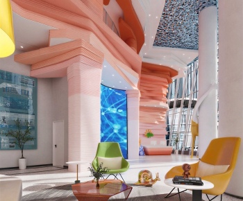 Modern Office Reception Desk-ID:455229041
