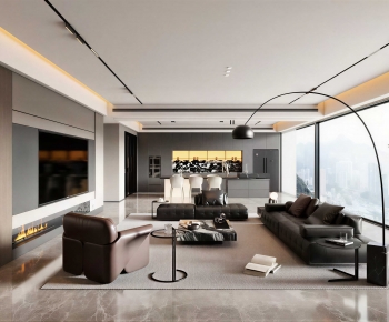 Modern A Living Room-ID:229749928