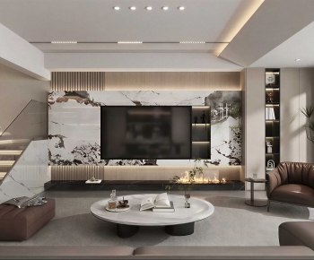 Modern A Living Room-ID:746771101