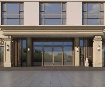 Modern Facade Element-ID:994670442