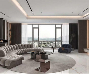 Modern A Living Room-ID:378319986