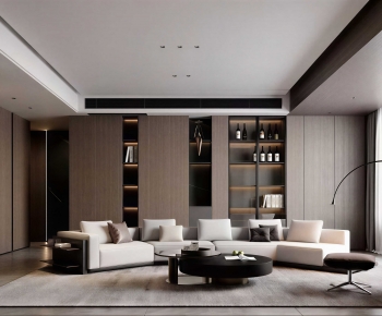 Modern A Living Room-ID:297583106