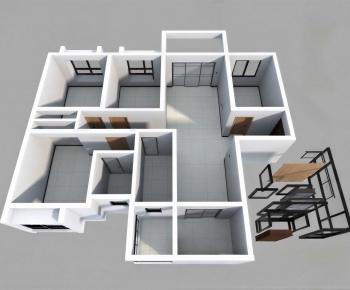 Modern A Bird's-eye View Of Home Decoration-ID:351960742