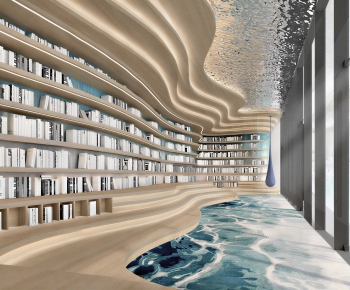 Modern Bookstore Book Bar-ID:374450925