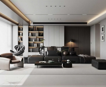 Modern A Living Room-ID:672950786