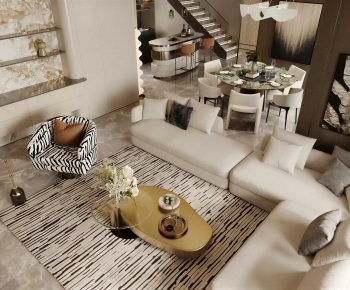 Modern A Living Room-ID:621171085