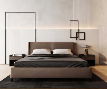 Modern Double Bed-ID:110719254