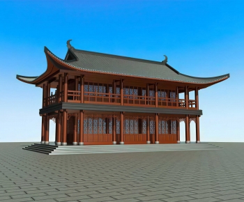 Chinese Style Ancient Architectural Buildings-ID:325583939