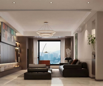 Modern A Living Room-ID:498778875