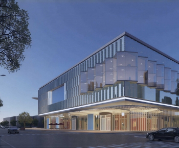 Modern Appearance Of Commercial Building-ID:673495051