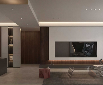 Modern A Living Room-ID:497610096
