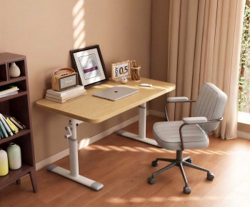 Modern Computer Desk And Chair-ID:107119111