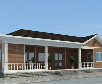 Simple European Style Detached Villa-ID:398618949