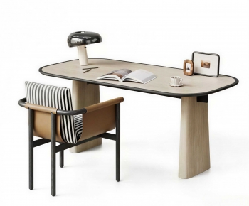 Modern Computer Desk And Chair-ID:366504912