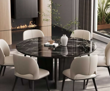 Modern Dining Table And Chairs-ID:867410909
