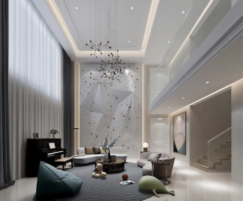 Modern A Living Room-ID:428250078