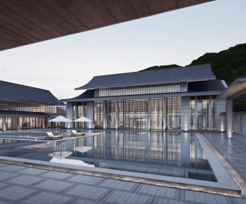 New Chinese Style Appearance Of Commercial Building-ID:810548078