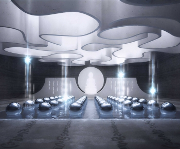 Modern Exhibition Hall-ID:218460621