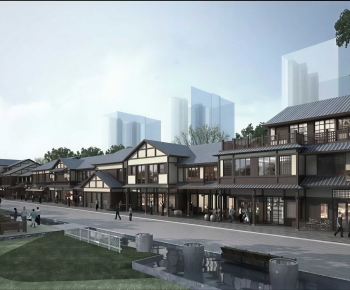 New Chinese Style Commercial Street-ID:793046007