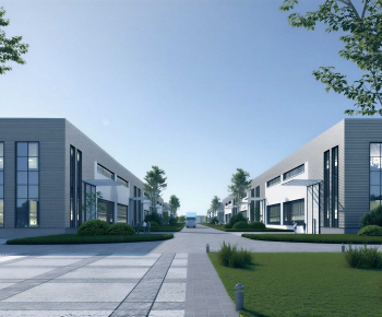 Modern Industrial Building-ID:450362924