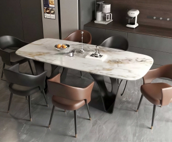 Modern Dining Table And Chairs-ID:471254112