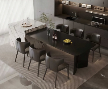 Modern Dining Table And Chairs-ID:234416965