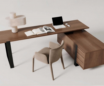 Modern Computer Desk And Chair-ID:315943002