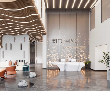 Modern Office Reception Desk-ID:479125986