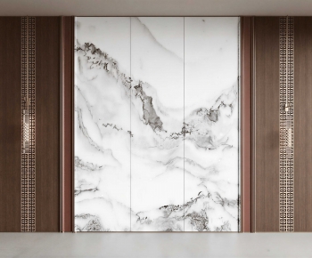 New Chinese Style TV Wall-ID:331904897