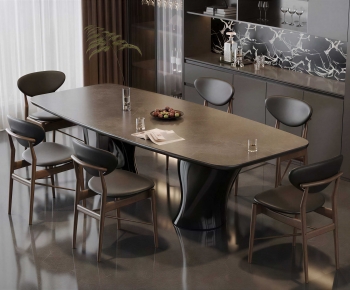 Modern Dining Table And Chairs-ID:937982083