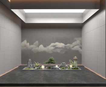 New Chinese Style Plant Landscaping-ID:787839989