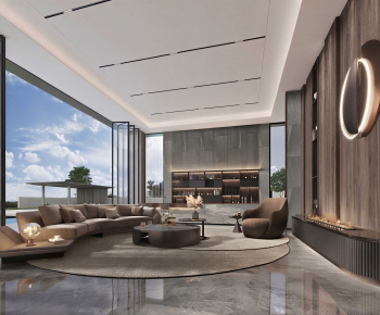 Modern A Living Room-ID:901446105