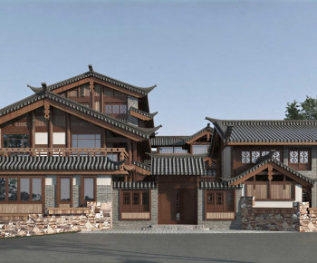 Chinese Style Ancient Architectural Buildings-ID:271888026