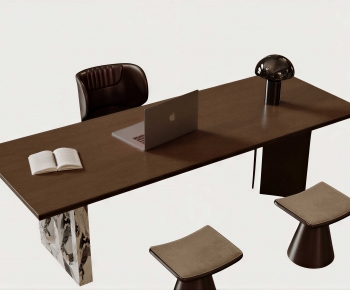 Modern Computer Desk And Chair-ID:749719158