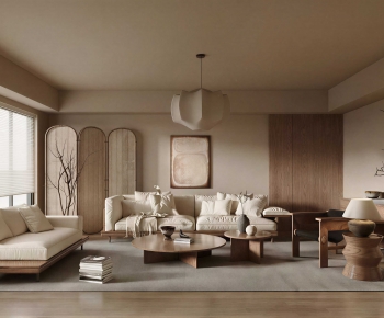 Wabi-sabi Style A Living Room-ID:961704025