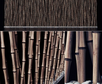 Wabi-sabi Style Wooden Screen Partition-ID:305008897