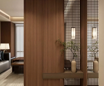 New Chinese Style Hallway-ID:595381983