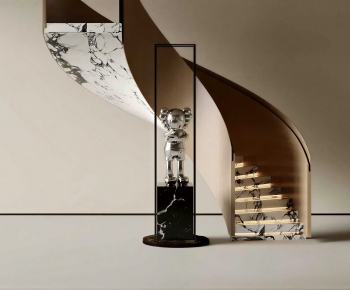 Modern Rotating Staircase-ID:516887901