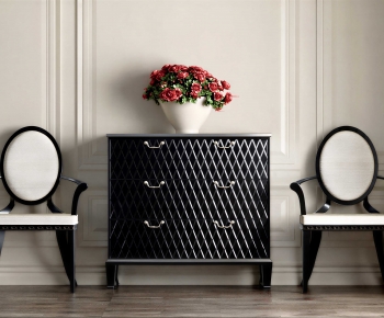 New Classical Style Entrance Cabinet-ID:296201949
