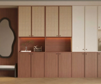 New Chinese Style Shoe Cabinet-ID:926501993