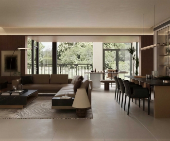Modern A Living Room-ID:747615103