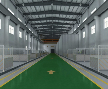 Modern Factory Floor/warehouse-ID:751449114