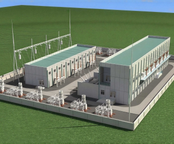 Modern Industrial Building-ID:234870916
