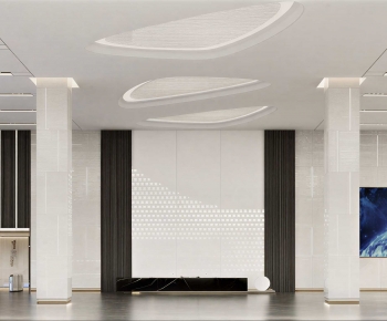 Modern Office Reception Desk-ID:687527895