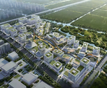 Modern Architectural Bird's-eye View Planning-ID:265063058