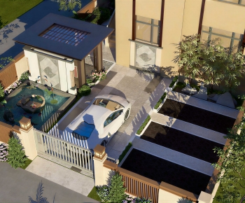 New Chinese Style Architectural Bird's-eye View Planning-ID:232973106