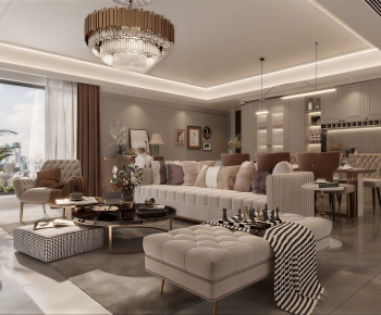 Modern A Living Room-ID:760965117