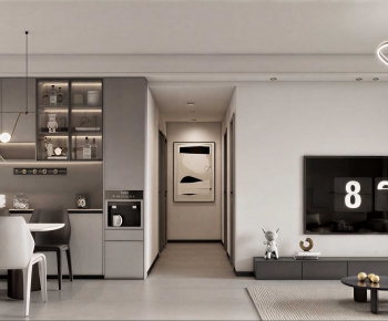 Modern A Living Room-ID:844702963